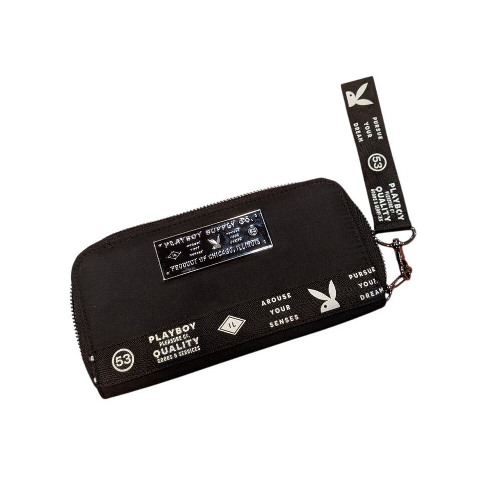 Playboy Black Arouse Your Senses Zip Wallet